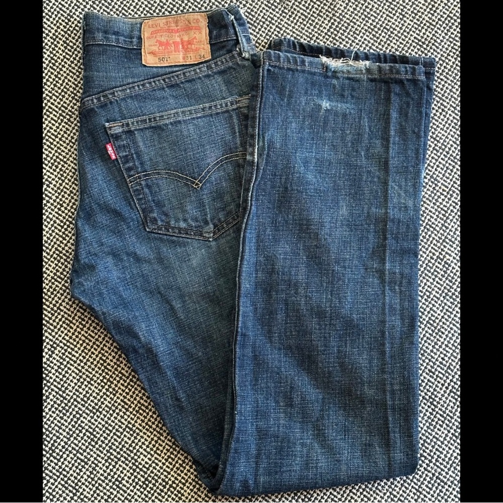 Levi's Blue Straight Jeans Classic Style